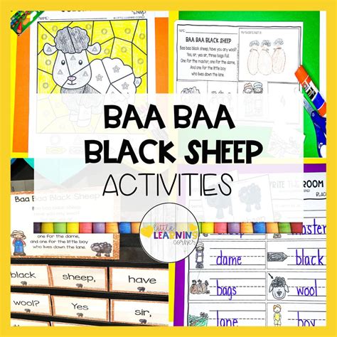 Baa Baa Black Sheep | Nursery Rhymes Resources - Little Learning Corner
