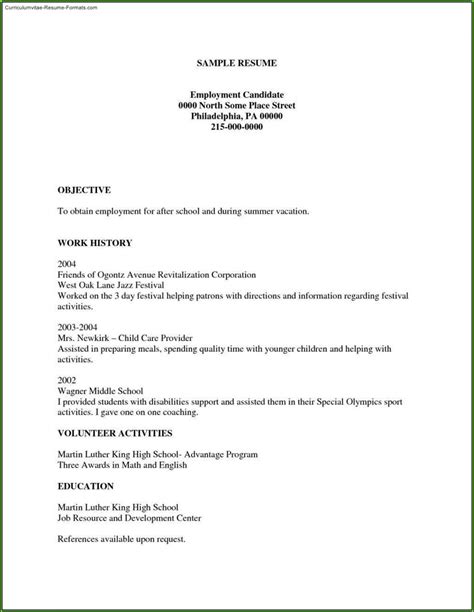 Free Printable Basic Resume 的图像结果