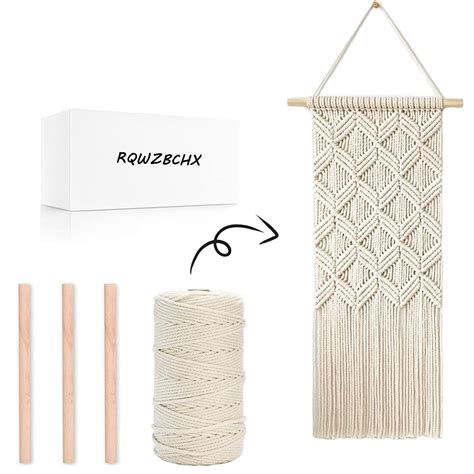 Rqwzbchx Macrame Kit White Edition 3 Diy Macrame Kits Adult ...