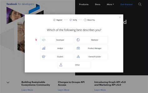 Image result for Facebook Developer App
