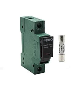 FEEO Plastic 15A 1000V Solar DC Fuse with Holder (Green) : Amazon.in ...