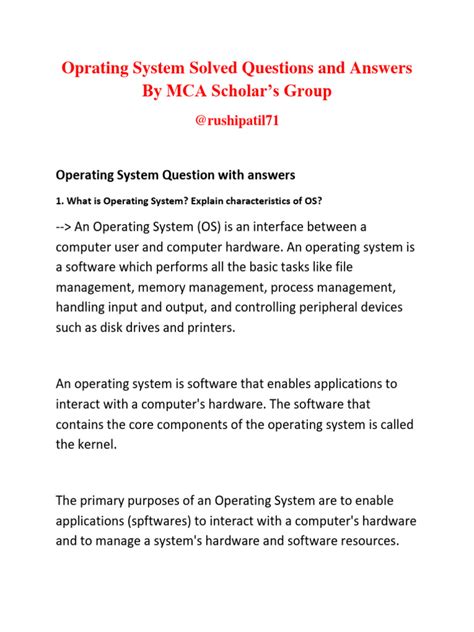 Process Management Operating System Questions and Answers 的图像结果