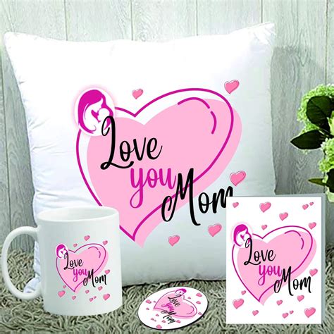 Buy ALDIVO Cotton Satin Gift For Mother | Combo Pack (12" X 12" Cushion ...