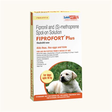 Savavet Fiprofort Plus (Fipronil) Tick & Flea Control Spot on for Dogs