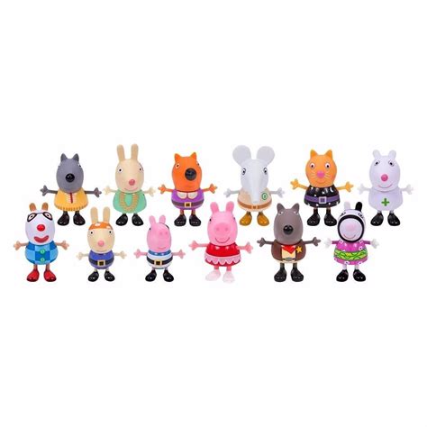 Buy Peppa Pig Fancy Dress Party Figure 12- Pack Online at Low Prices in ...