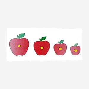 Tantrums Preschool Wooden Apple Shaped Seriation Board Puzzle for Kids ...