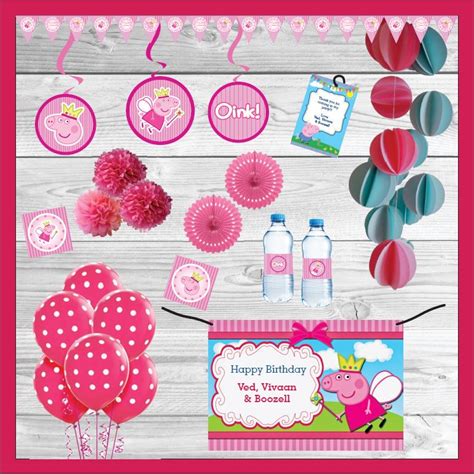 Peppa Pig Themed Party In A Box