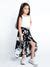 Buy Ministitch One Shoulder Stylish floral Printed skirt with Top Co ...