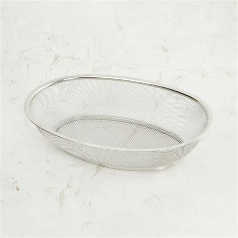Buy Glovia Stainless Steel Mesh Oval Basket from Home Centre at just ...