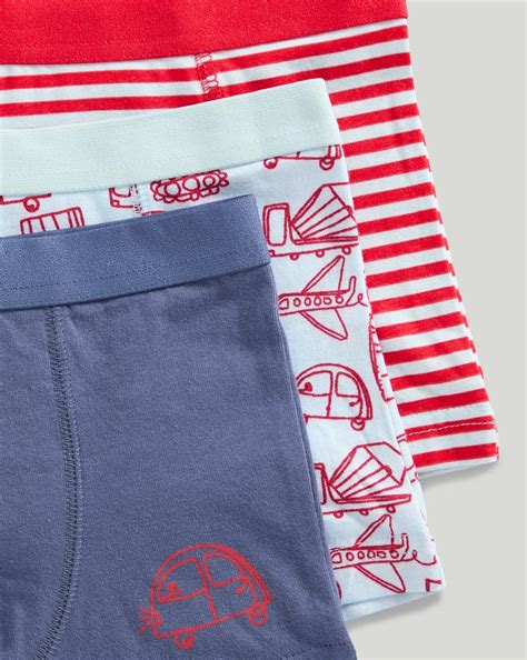 Buy Mothercare Boys Transport Trunk Briefs-Pack of 3-Blue Online at ...