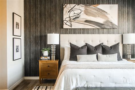 Master Bedroom Wallpaper Accent Wall