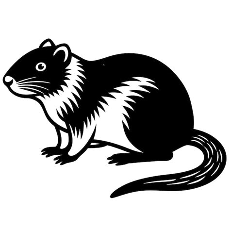 Gopher line art vector illustration | Premium AI-generated vector