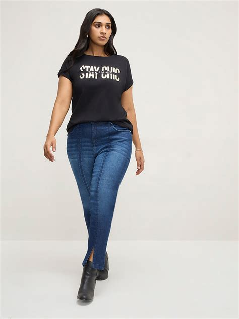 Buy Gia Blue Slim - Fit High - Rise Jeans from Westside