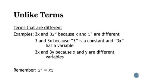 PPT - 5. Like and Unlike Terms PowerPoint Presentation, free download ...
