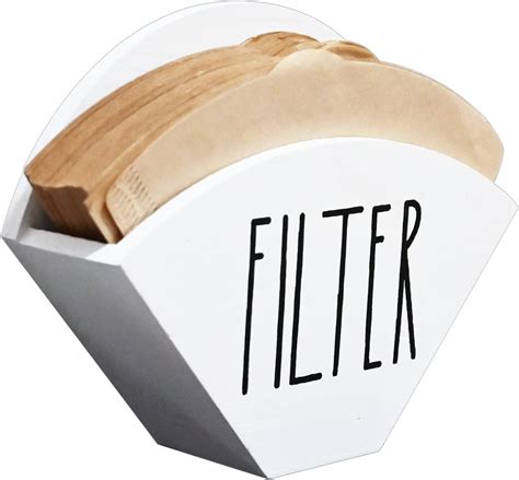 Amazon.com: Coffee Filter Holder, Farmhouse Cone Filter Storage ...