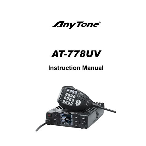 Image result for How to Manually Program Anytone at 778Uv
