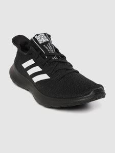 ADIDAS Men Black Sense Bounce Woven Design Running Shoes Running Shoes ...