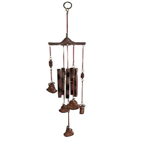 Ryme Metal Feng Shui Buddha Wind Chime Bamboo For Outdoor (44 x 10 cm ...