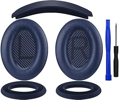 SOULWIT Ear Pads Cushions + Headband + Silicone Earpads Cover Protector ...