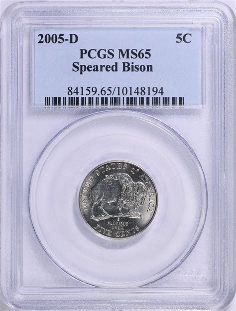 2005-D Jefferson Nickel Speared Bison PCGS MS-65 (Item 1785289 ...