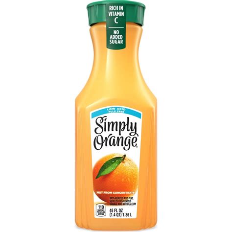 Simply Low Acid Pulp Free 100% Orange Juice - Shop Juice at H-E-B
