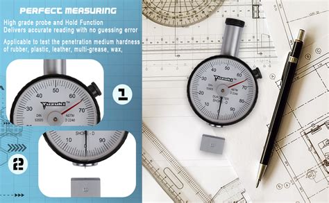 YUZUKI Industrial Shore D Durometer – High Quality with Test Piece ...