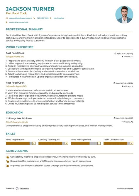 Example Of Skills In Resume For Fast Food at Jimmy Koonce blog
