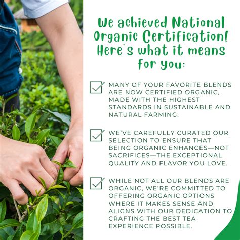A Milestone in Purity: Our Organic Certification Journey – The Tea ...