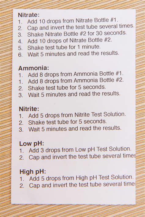 Image result for API Freshwater Master Test Kit Instructions