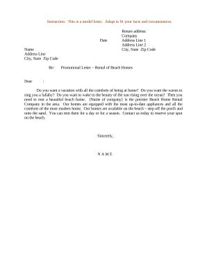 sample letter rental Doc Template | pdfFiller