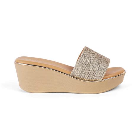 Buy Gold Women's Wedges - The Alake Gold | Tresmode
