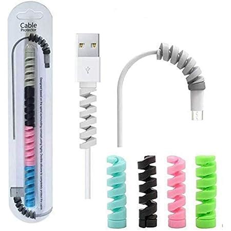 HUMBLE® Spiral Charger Cable Protector Data Cable Saver Charging Cord ...