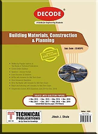 Decode Building Materials, Construction & Planning for JNTU-H 18 Course ...