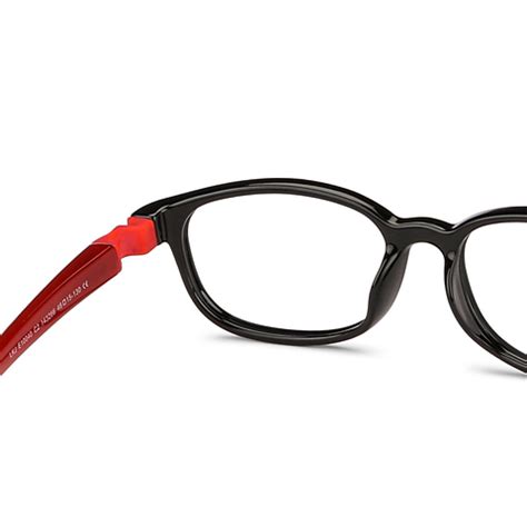 Buy Kids Glasses: Black Red Full Rim Oval Kids 5-8 yrs Lenskart Junior ...