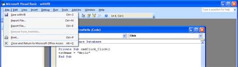 Image result for Access VBA Coding Basics