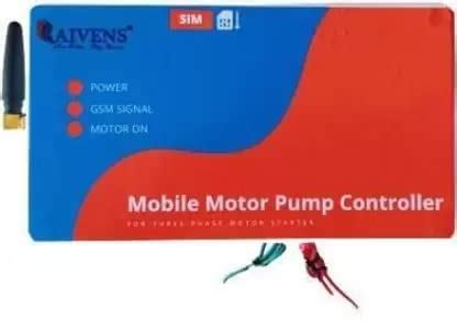 RAIVENS Single Phase Mobile Pump, Water Pump, Motor Controller via SMS ...