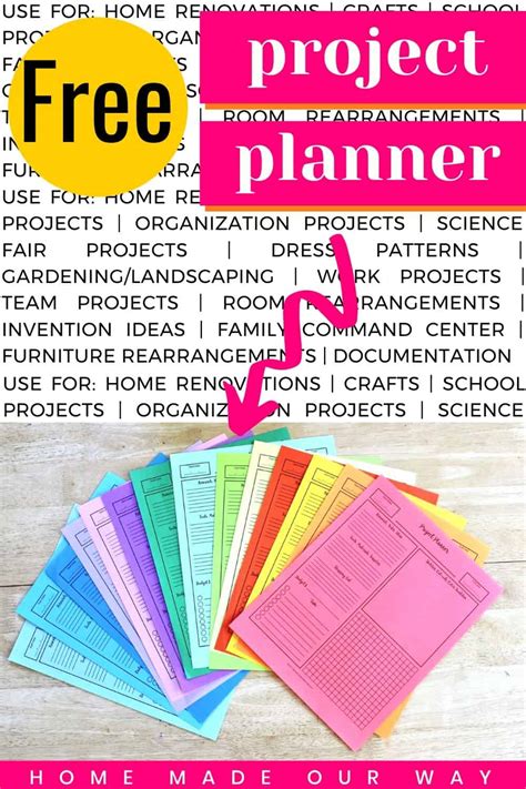 Image result for Project Planner Examples