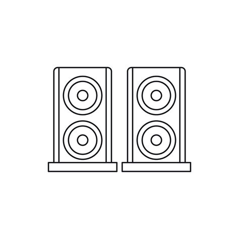 Speaker Outline Clipart at Leona Ingram blog