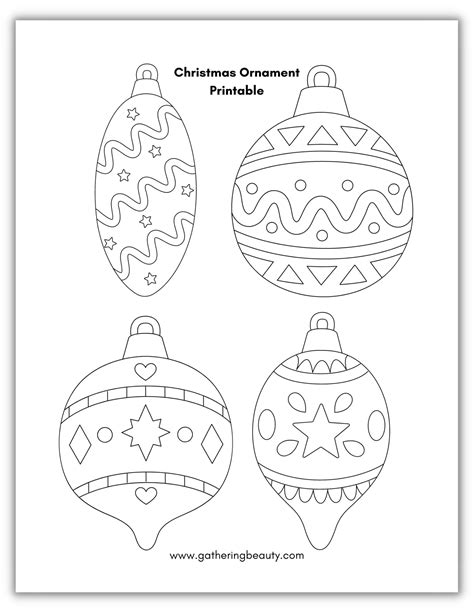 Christmas Ornament Printable — Gathering Beauty