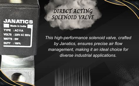 Janatics Pneumatic 1/4 Inch 2/2 Way 220V AC Direct Acting Solenoid Air ...