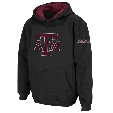 Texas A&M Aggies Youth Black Big Logo Pullover Hoodie