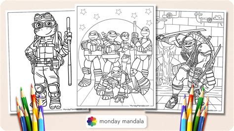 Teenage Mutant Ninja Turtles Coloring Pages Free Printable
