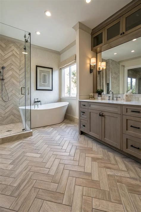 19+ Stylish Vinyl Plank Flooring Ideas for Bathrooms