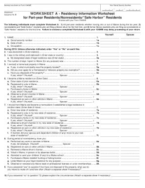 Fillable Online maine 1040me worksheet a form Fax Email Print - pdfFiller