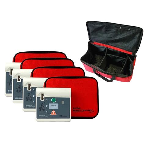 Buy WNL Products WL120ES10, 4 AED Defibrillators and Carry Bag - Practi ...