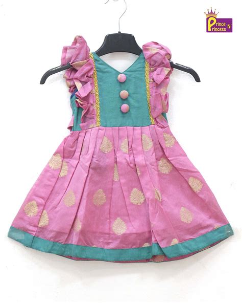 Kids Rama Green and Pink Party Frock LDF170 – Prince N Princess