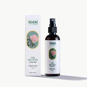 N4N Rose Water for Face Hydrating Facial Mist & Toner for Oily, Dry ...