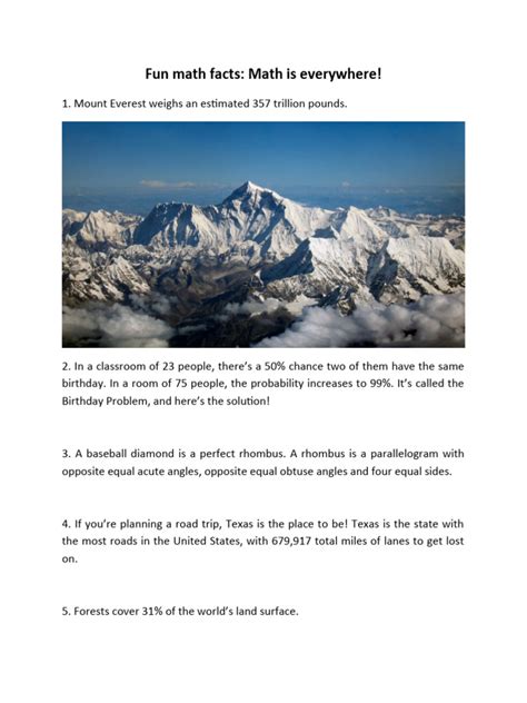 Image result for Easy Math Facts