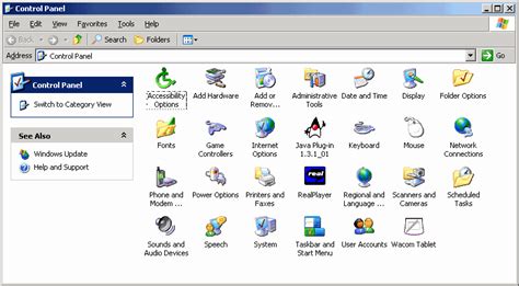 Image result for Windows XP Control Panel