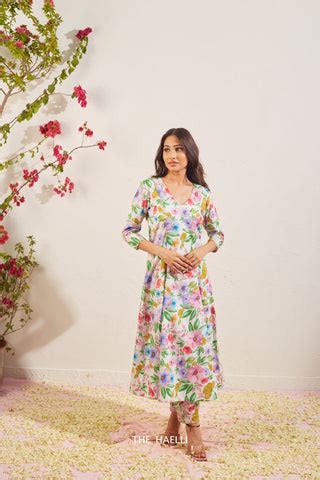 Naaz White Cotton Kurta Set – The Haelli